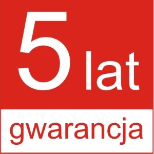 5-letnia gwarancji